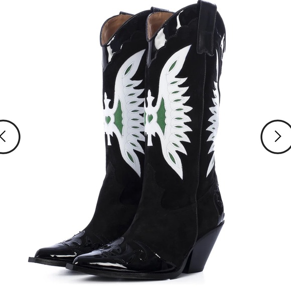 Toral Shoes - Suede and Patent cowboy boots